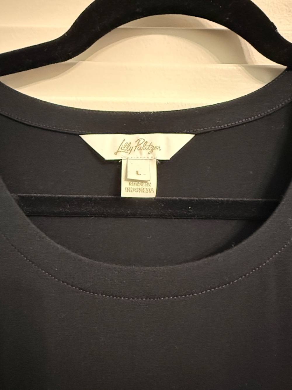 Lilly Pulitzer Ellis Black Noir UPF 50+ Dress Size Large - Picture 4 of 5